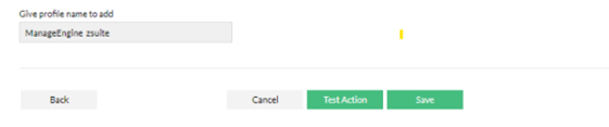 Notification Profile setup showing profile name and test/save options.