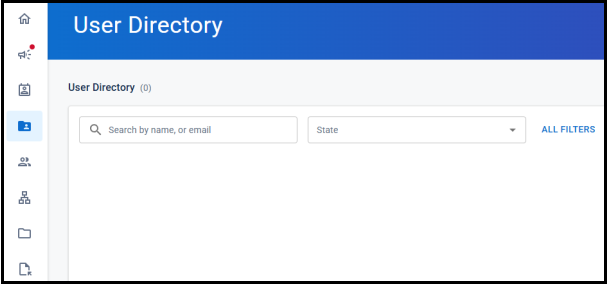 User Directory page