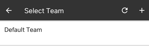 Crisis Track Mobile App: Select Team