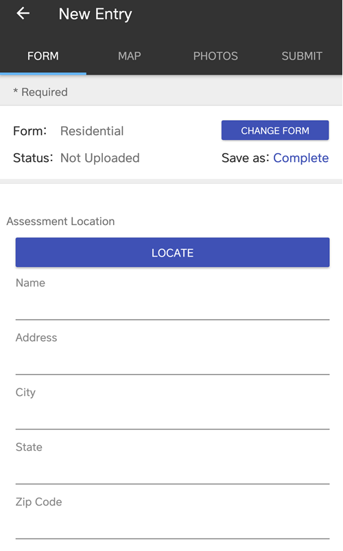 Crisis Track Mobile App: Location