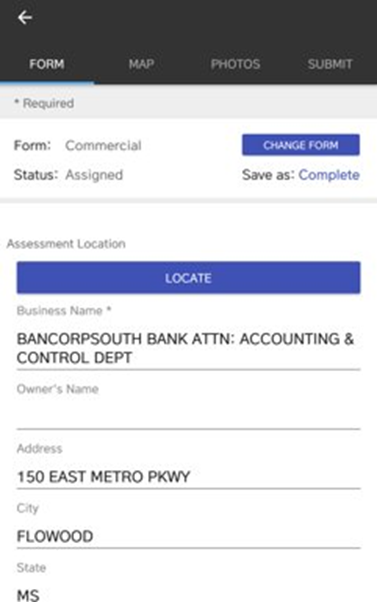 Crisis Track Mobile App: Location