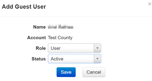 Add Guest User dialog