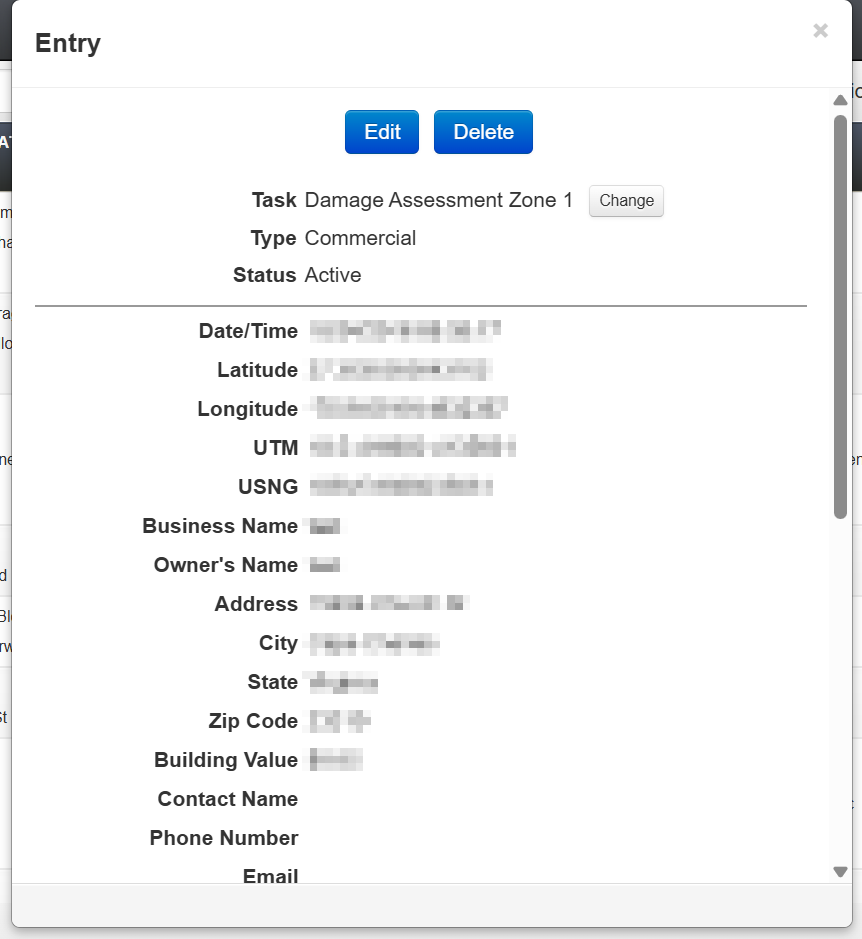 The Entry window The Entry window