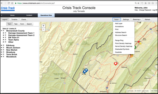 Operations View Module mpa view