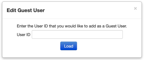 Edit Guest User dialog