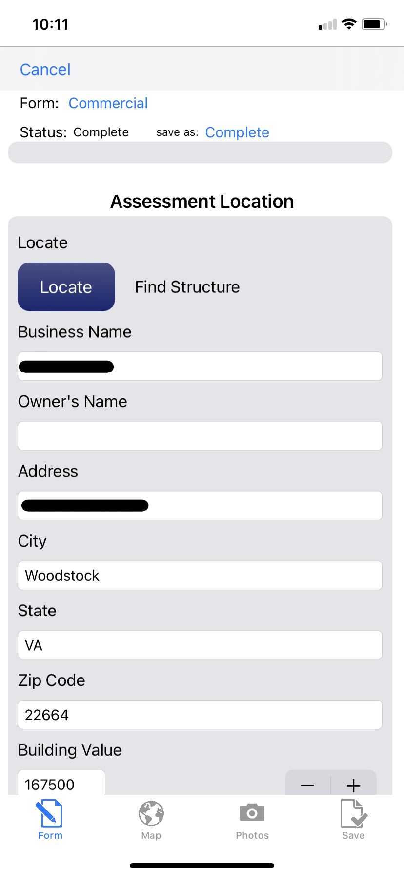 Crisis Track Mobile App Exploring an Entry Form