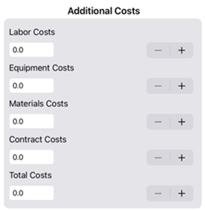 Crisis Track Mobile App Public Damage Additional Costs Feature