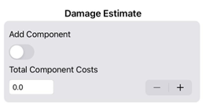 Crisi Track Mobile App: Damage Estimate Fields