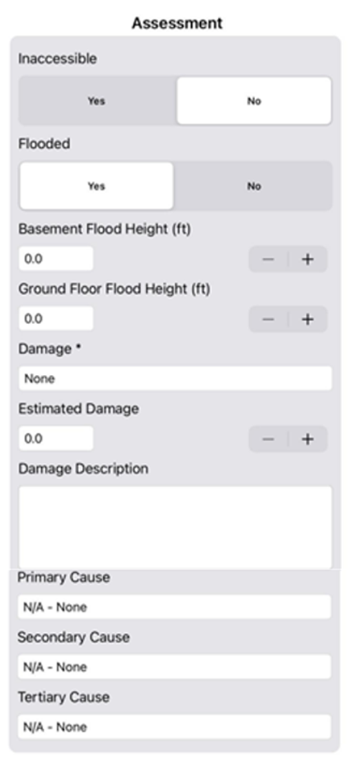 Crisis Track Mobile Application Residential Damage Assessment Feature