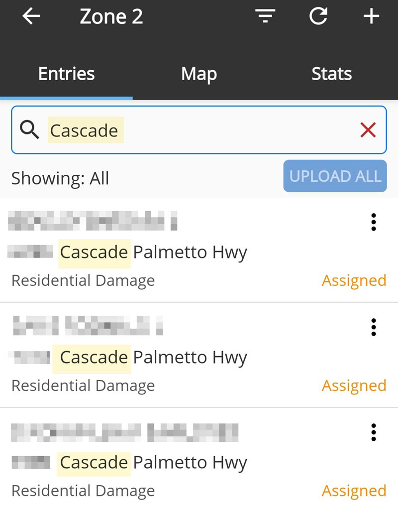 Crisis Track Mobile App: Type All Locations