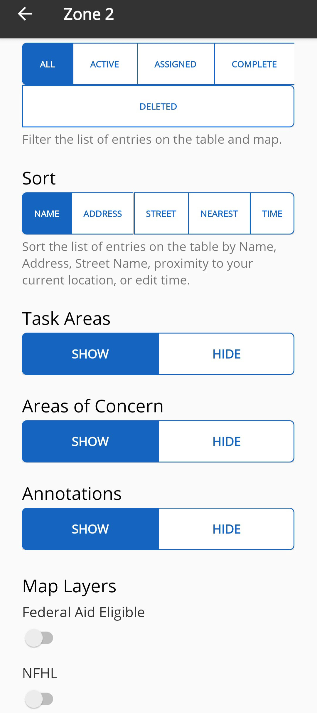 Crisis Track Mobile App: Exploring a Task additional fields