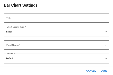 Bar Chart Settings