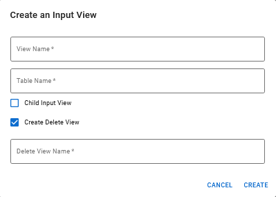 Create an Input View Window