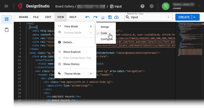 Design mode