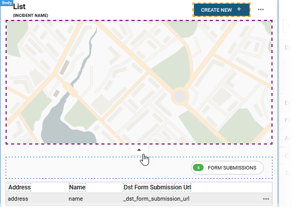 Open Collapsible Embedded Map