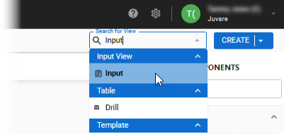 Select an Input View