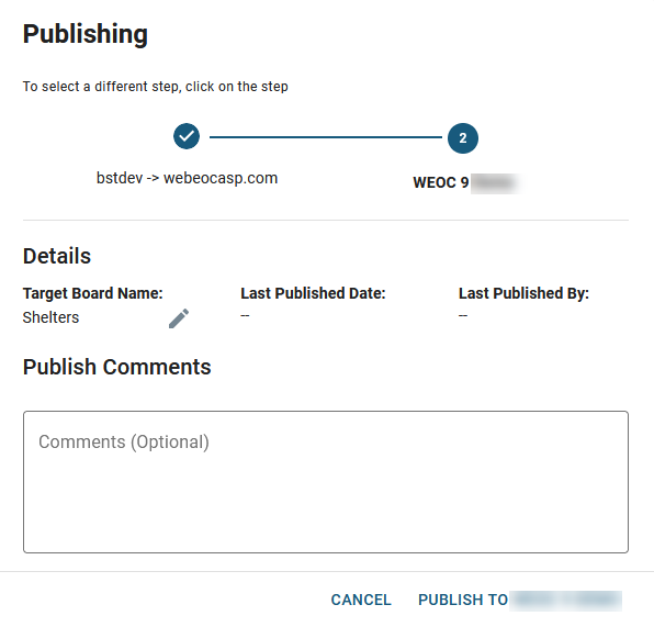 Publishing Window