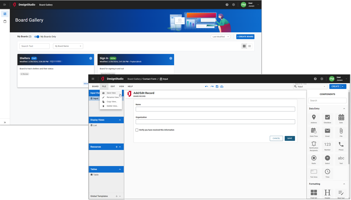 Redesigned UI