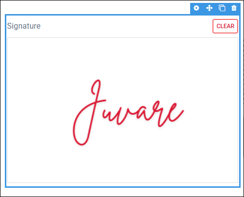 Signature component example