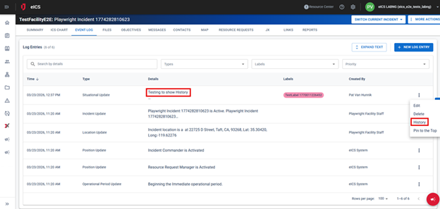 Relale Log eICS 5.15 Release Notes