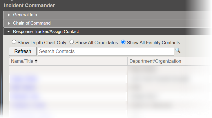 The ICS Chart interface showing the renamed filter