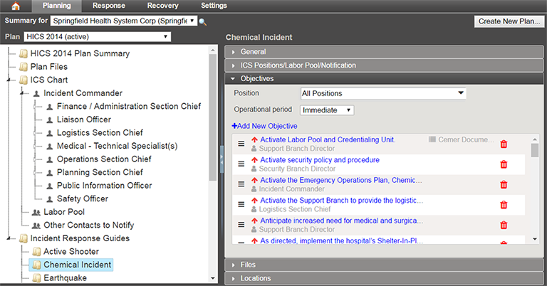 Objectives Drawer
