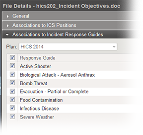 File Associations to IRGs