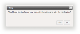 Retry window