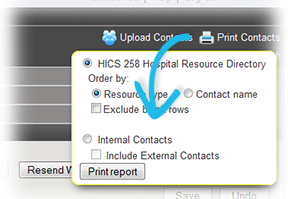 Print Report dialog