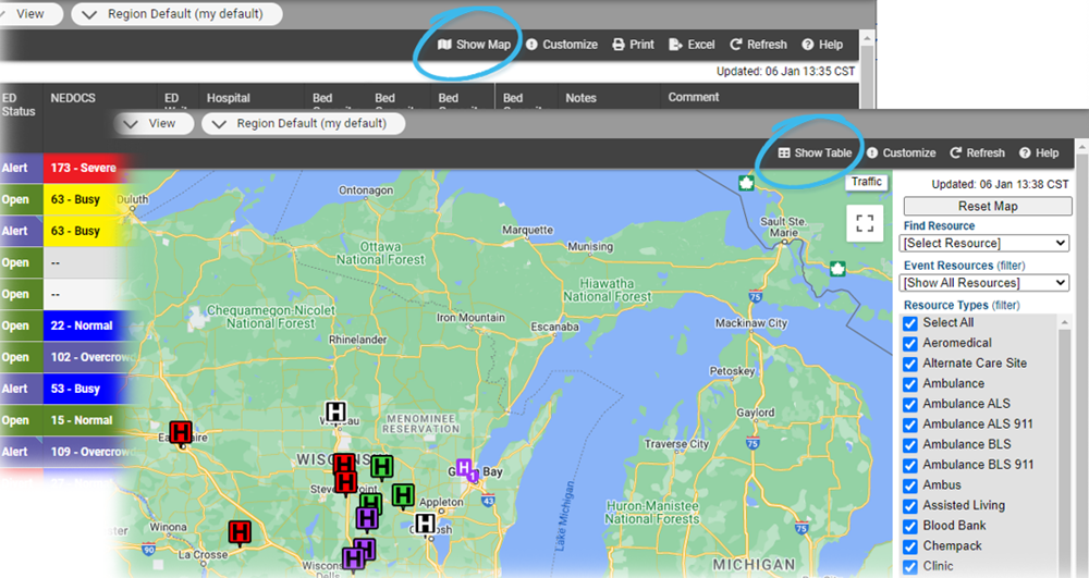 Emresource Views