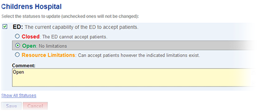 EMResource Views Resource Statuses Data Types Update EMResource Views Resource Statuses Data Types Update