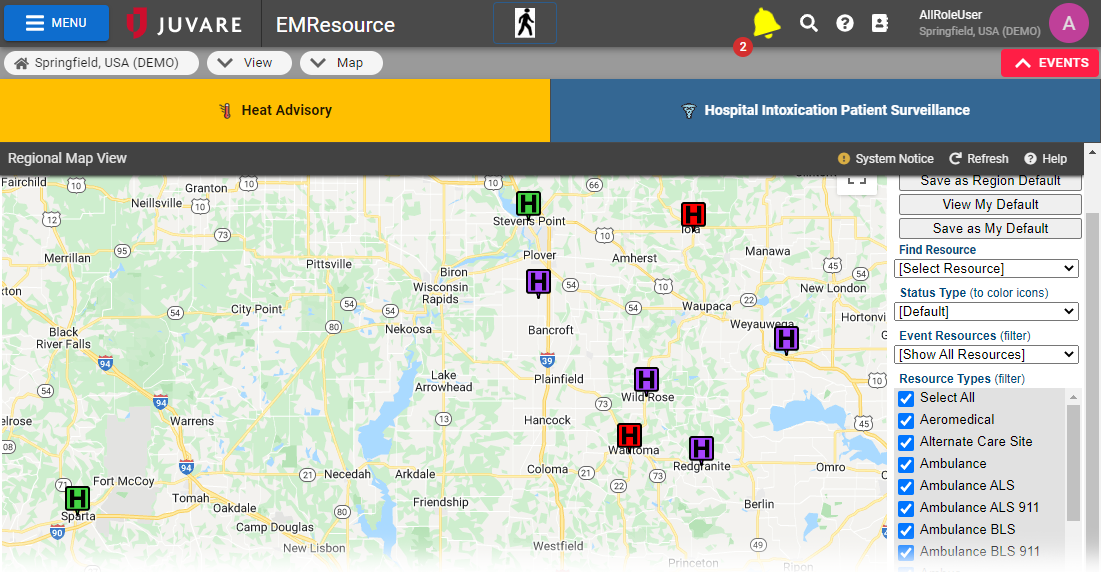 EMResource View Map EMResource View Map