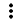 An icon depicting three vertically stacked dots