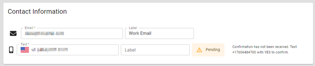 EMResource View User Profile Contact Information