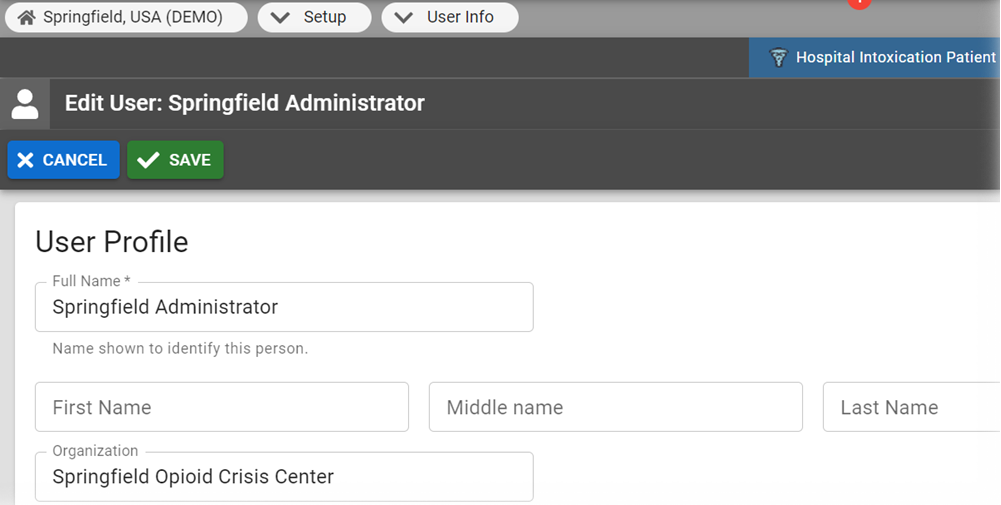 EMResource Update Your User Information