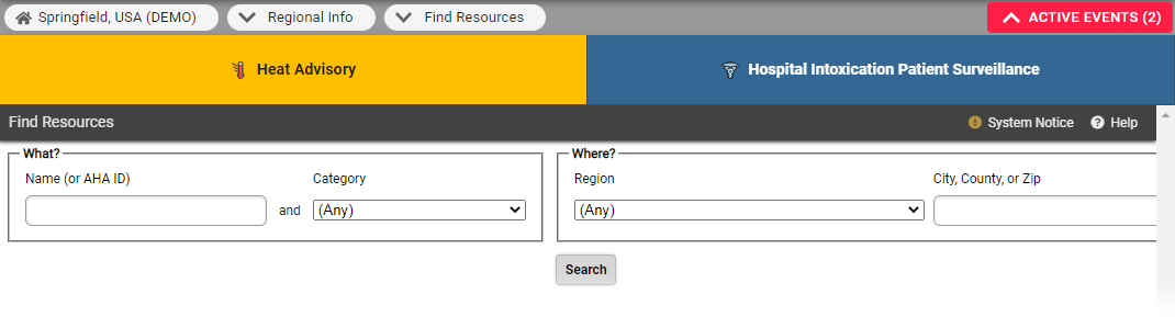 EMResource Regional Information Find Resources