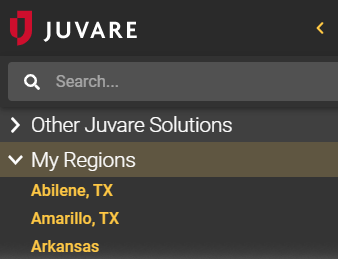 EMResource Getting Started Change Regions
