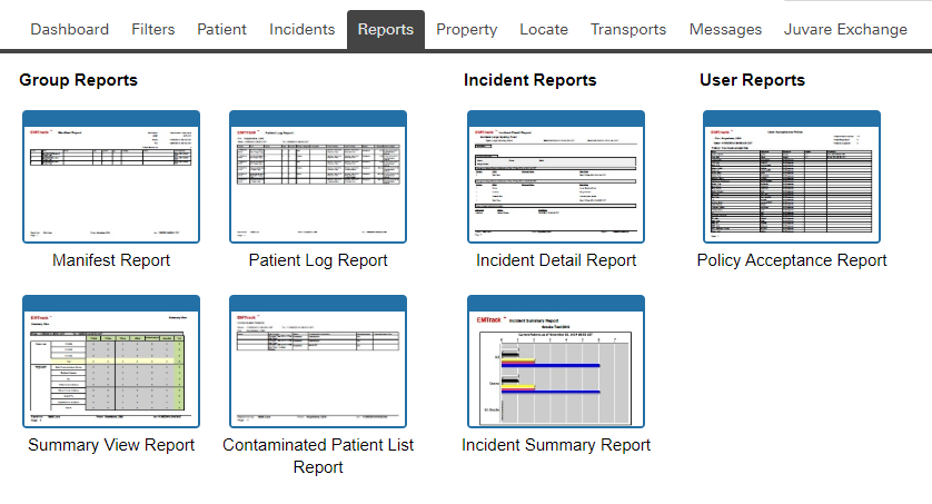 EMTrack Reports