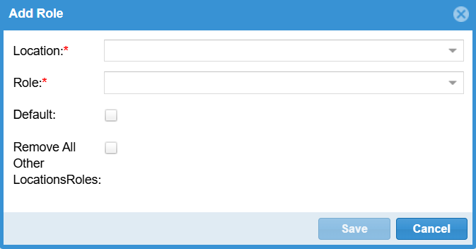 The Add Role window