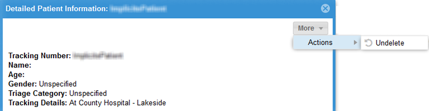 Undelete option in the More > Actions menu.