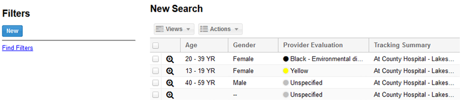 New Search page.