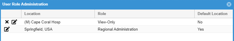 EMTrack Manage a User Role
