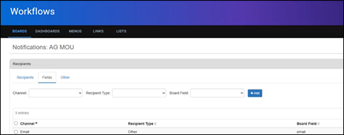 Add multiple external recipients configuration
