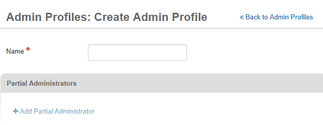Admin Profiles