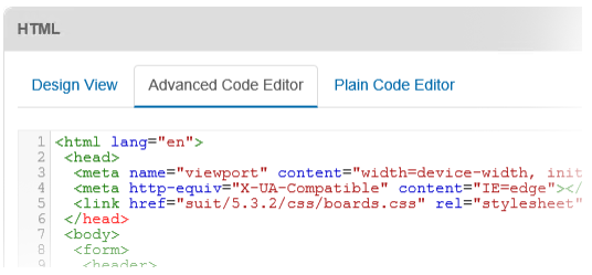 Advanced Code Editor