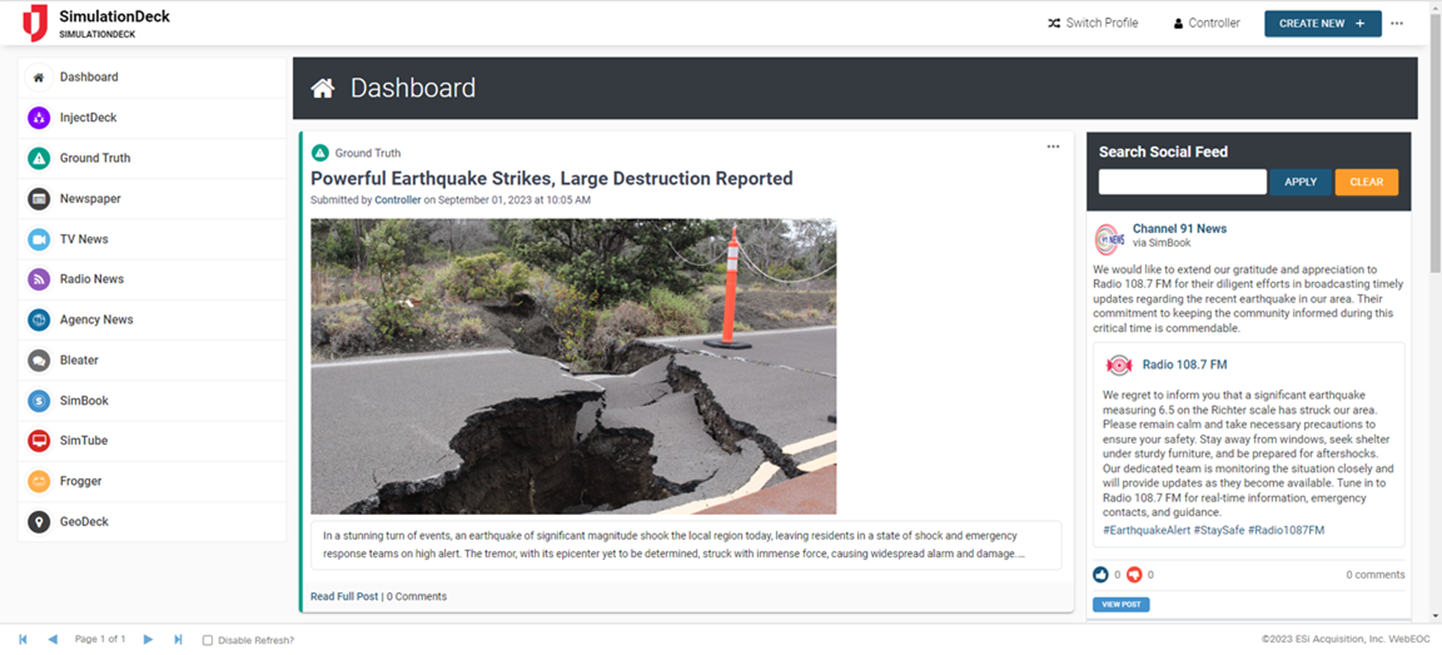 SimulationDeck Dashboard SimulationDeck Dashboard