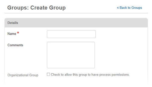 Create Group Window
