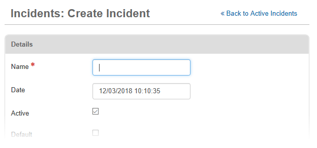 Create-Incident-Page