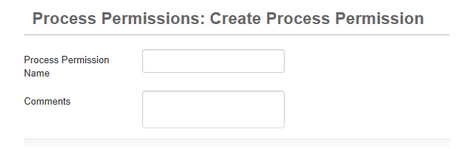 Create Process Permissions Page