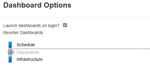 Reposition dashboard
